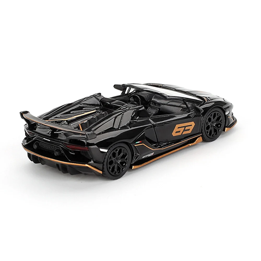 Mini GT 1/64 Lamborghini Aventador SVJ 63 Roadster Nero Aldebaran - Blister Paket MGT00803-BL