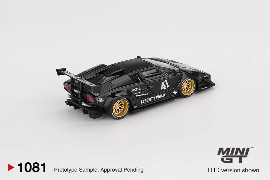 (ÖN SATIŞ) Mini GT 1/64 Lamborghini Countach LB-WORKS Black MGT01081