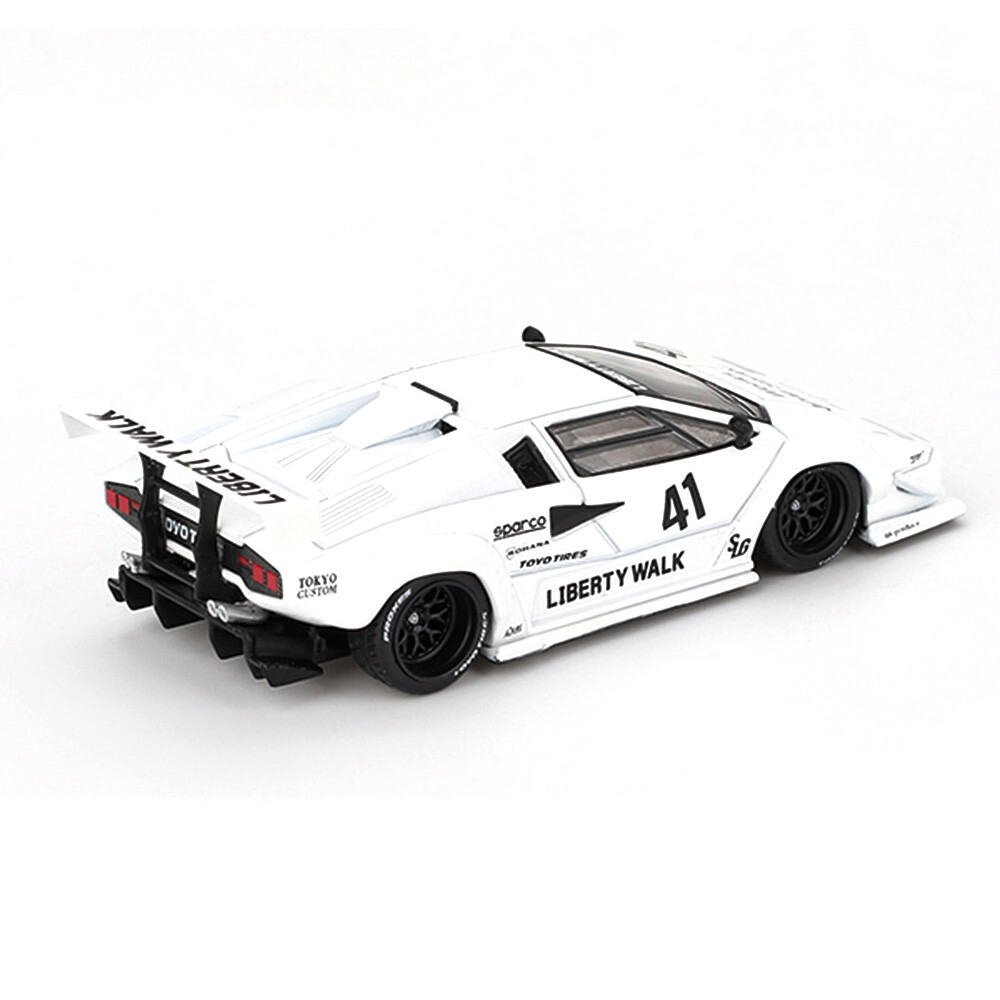 (ÖN SATIŞ) Mini GT 1/64 Lamborghini Countach LB-WORKS White 2024 Tokyo Auto Salon - Blister Paket MGT00966-BL - Thumbnail