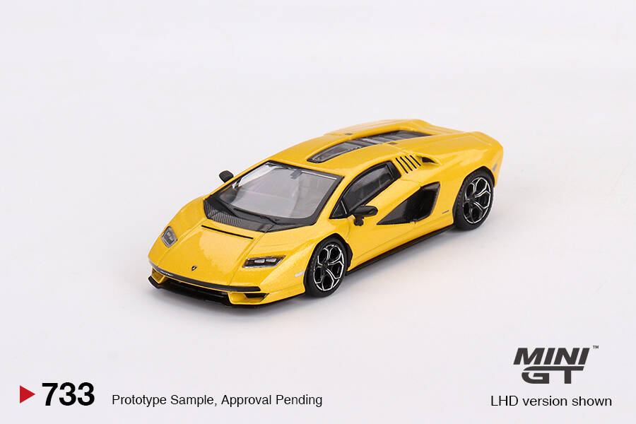 Mini GT 1/64 Lamborghini Countach LPI 800-4 New Giallo Orion MGT00733