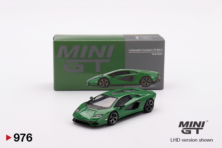 (ÖN SATIŞ) Mini GT 1/64 Lamborghini Countach LPI 800-4 Verde Medio MGT00976 - Thumbnail