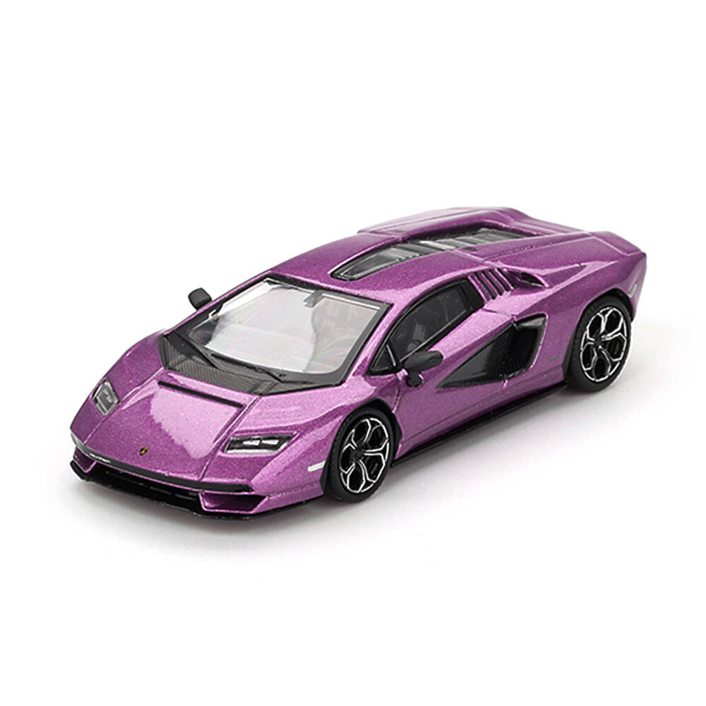 (ÖN SATIŞ) Mini GT 1/64 Lamborghini Countach LPI 800-4 Viola 30th - Blister Paket MGT00865-BL