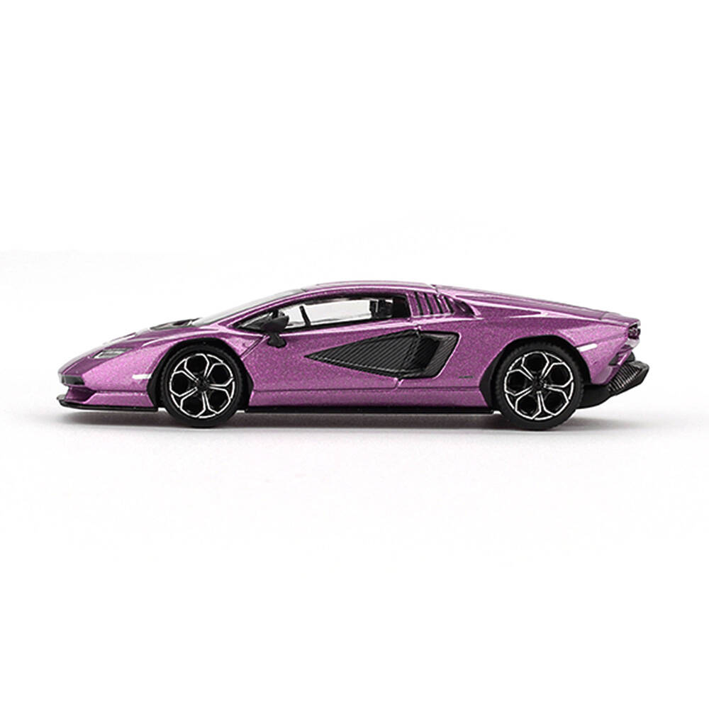 (ÖN SATIŞ) Mini GT 1/64 Lamborghini Countach LPI 800-4 Viola 30th - Blister Paket MGT00865-BL