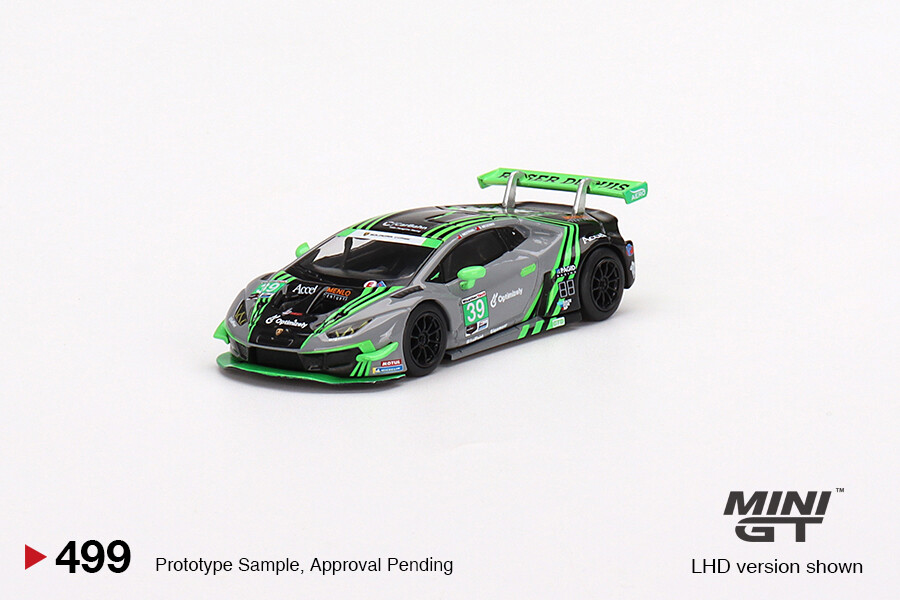 Mini GT 1/64 Lamborghini Huracán GT3 EVO #39 2022 IMSA Road America2nd Place MGT00499 - Thumbnail