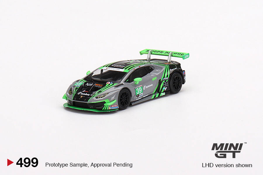 Mini GT 1/64 Lamborghini Huracán GT3 EVO #39 2022 IMSA Road America2nd Place MGT00499