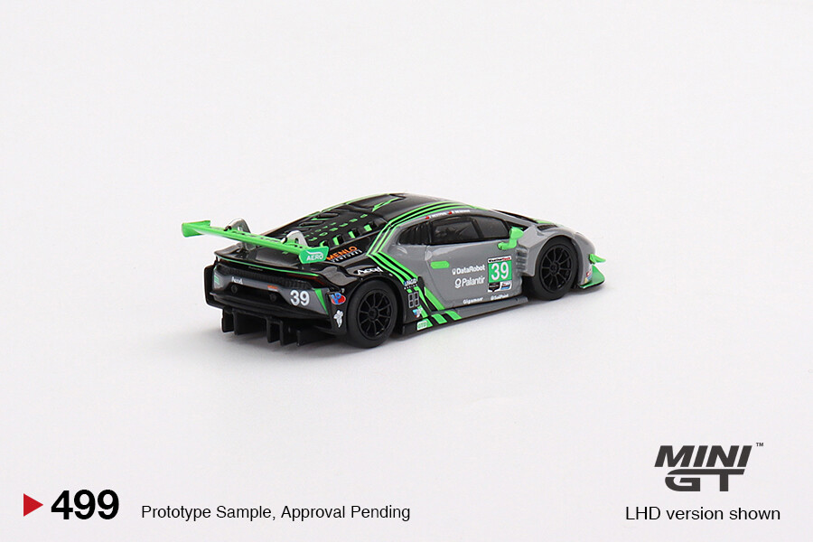 Mini GT 1/64 Lamborghini Huracán GT3 EVO #39 2022 IMSA Road America2nd Place MGT00499 - Thumbnail