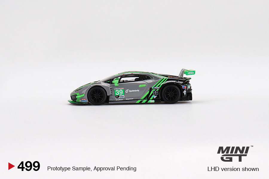 Mini GT 1/64 Lamborghini Huracán GT3 EVO #39 2022 IMSA Road America2nd Place MGT00499 - Thumbnail