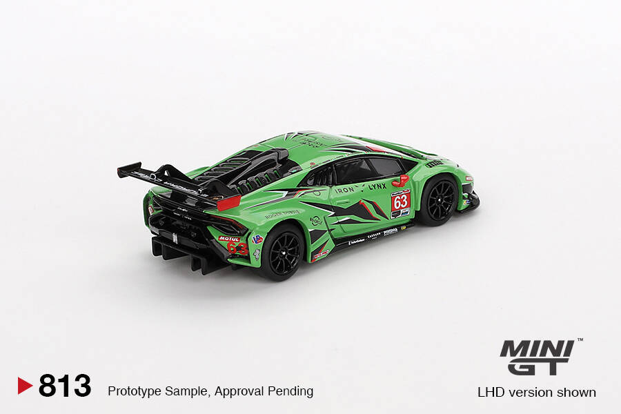 Mini GT 1/64 Lamborghini Huracán GT3 EVO2 Iron Lynx IMSA 2023 Daytona 24 Hrs. - Blister Paket MGT00813-BL