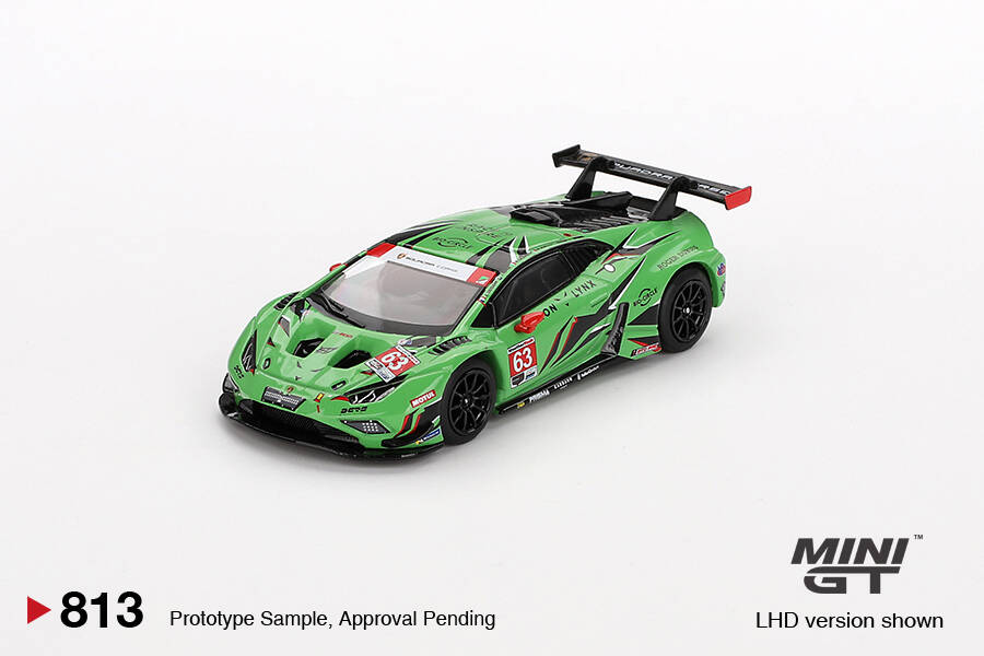 Mini GT 1/64 Lamborghini Huracán GT3 EVO2 Iron Lynx IMSA 2023 Daytona 24 Hrs MGT00813