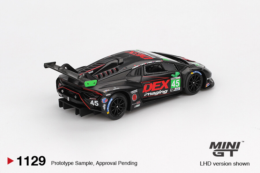 (ÖN SATIŞ) Mini GT 1/64 Lamborghini Huracán GT3 EVO2 No. 45 DEX Imaging 2024 IMSA Daytona 24Hrs MGT01129 - Thumbnail
