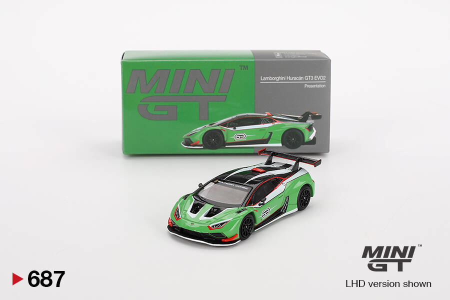 Mini GT 1/64 Lamborghini Huracán GT3 EVO2 Presentation MGT00687