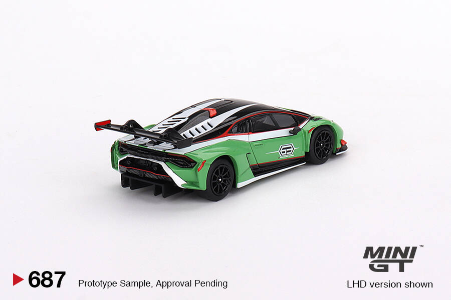 Mini GT 1/64 Lamborghini Huracán GT3 EVO2 Presentation MGT00687