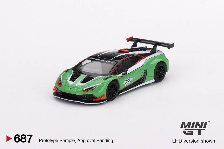 Mini GT 1/64 Lamborghini Huracán GT3 EVO2 Presentation MGT00687 - Thumbnail