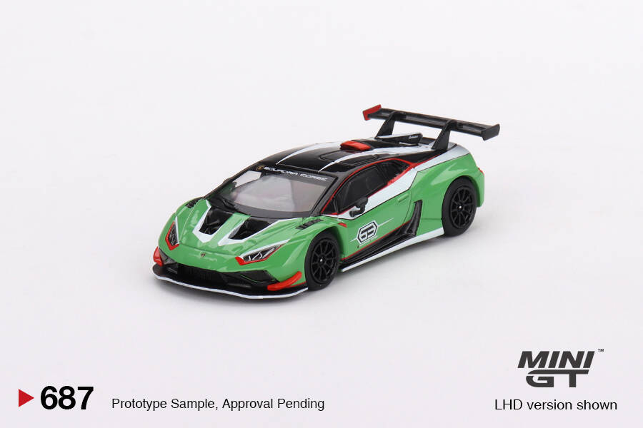 Mini GT 1/64 Lamborghini Huracán GT3 EVO2 Presentation MGT00687