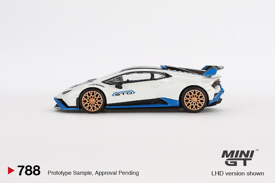 (ÖN SATIŞ) Mini GT 1/64 Lamborghini Huracán STO Bianco Asopo MGT00788 - Thumbnail