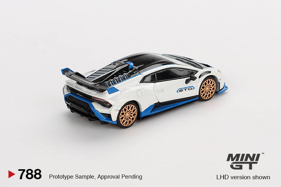 (ÖN SATIŞ) Mini GT 1/64 Lamborghini Huracán STO Bianco Asopo MGT00788