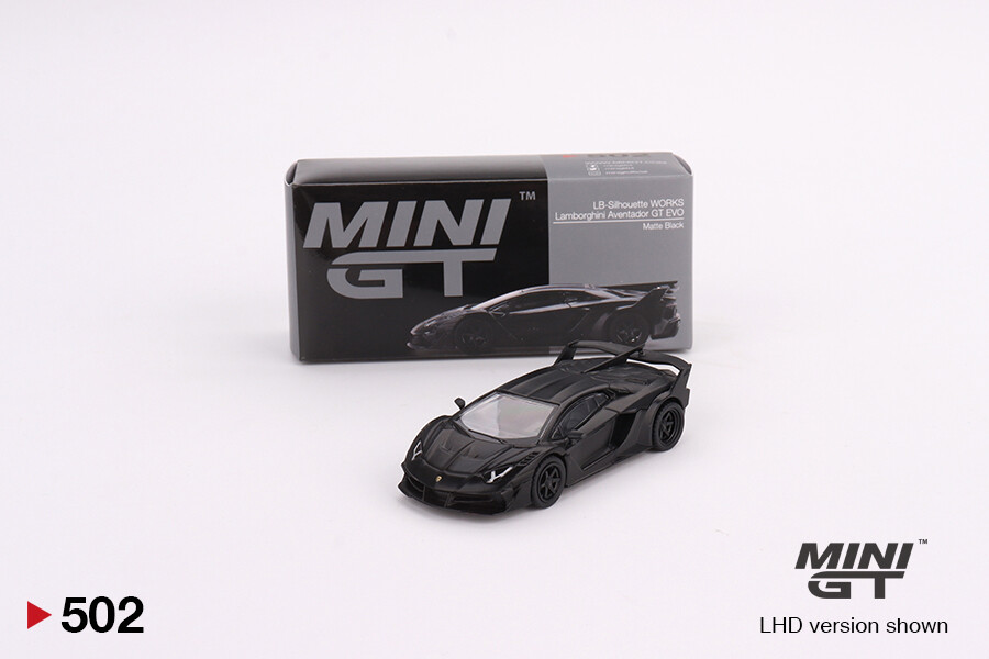 Mini GT 1/64 Lamborghini LB-Silhouette WORKS Aventador GT EVO MatteBlack MGT00502 - Thumbnail