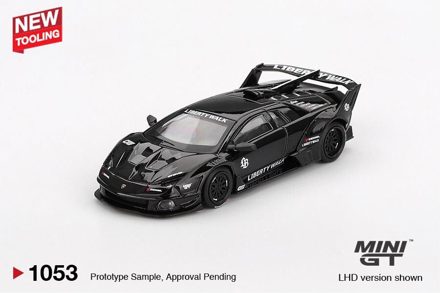 (ÖN SATIŞ) Mini GT 1/64 Lamborghini LB-Silhouette WORKS MURCIELAGO GT Evo Black MGT01053 - Thumbnail