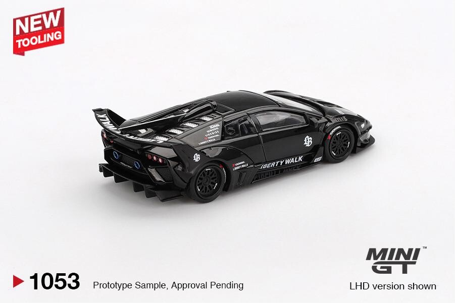 (ÖN SATIŞ) Mini GT 1/64 Lamborghini LB-Silhouette WORKS MURCIELAGO GT Evo Black MGT01053 - Thumbnail