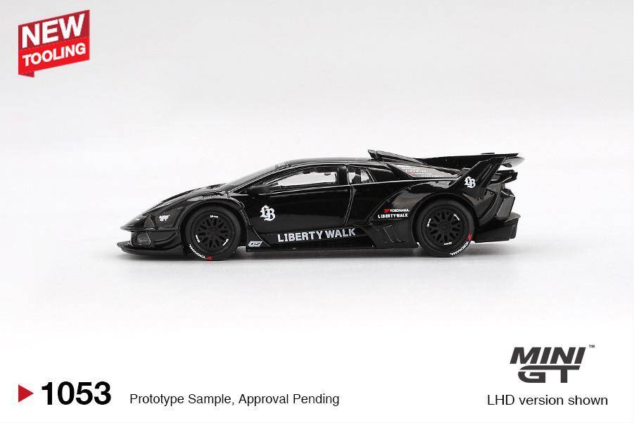 (ÖN SATIŞ) Mini GT 1/64 Lamborghini LB-Silhouette WORKS MURCIELAGO GT Evo Black MGT01053