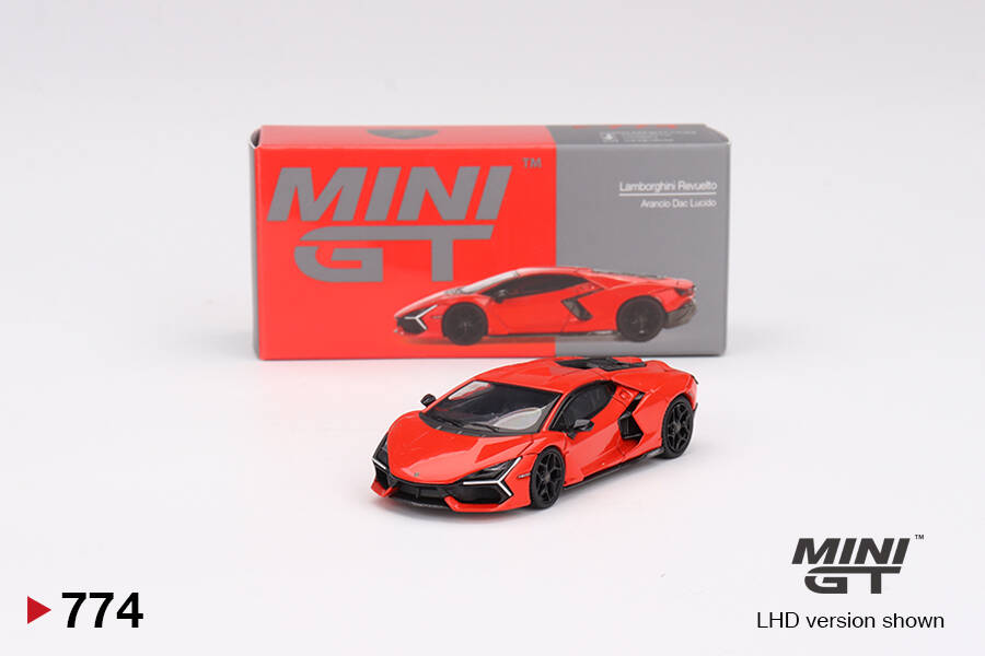 (ÖN SATIŞ) Mini GT 1/64 Lamborghini Revuelto Arancio Dac Lucido MGT00774