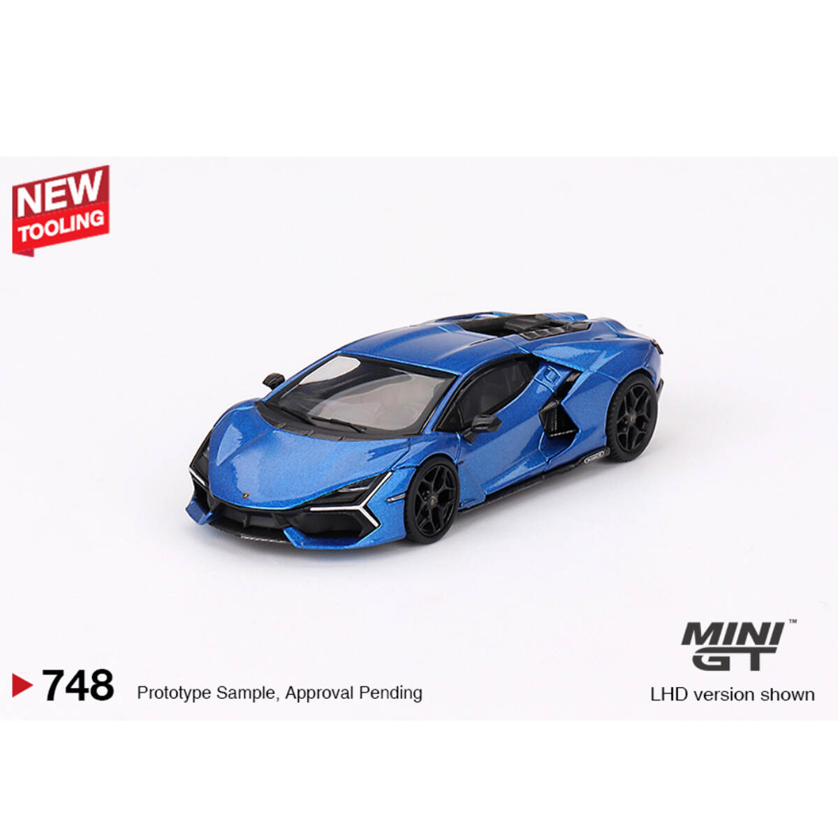 Mini GT 1/64 Lamborghini Revuelto Blu Eleos MGT00748