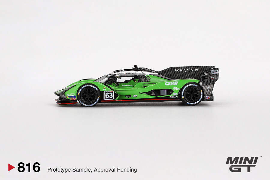 Mini GT 1/64 Lamborghini SC63 #63 Iron lynx 2024 IMSA Sebring 12 Hrs MGT00816 - Thumbnail