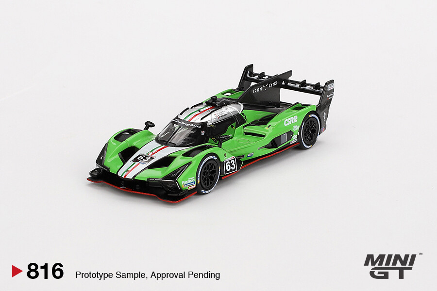 Mini GT 1/64 Lamborghini SC63 #63 Iron lynx 2024 IMSA Sebring 12 Hrs MGT00816 - Thumbnail