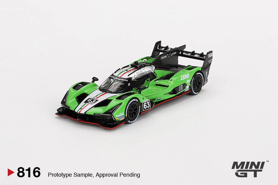 Mini GT 1/64 Lamborghini SC63 #63 Iron lynx 2024 IMSA Sebring 12 Hrs MGT00816