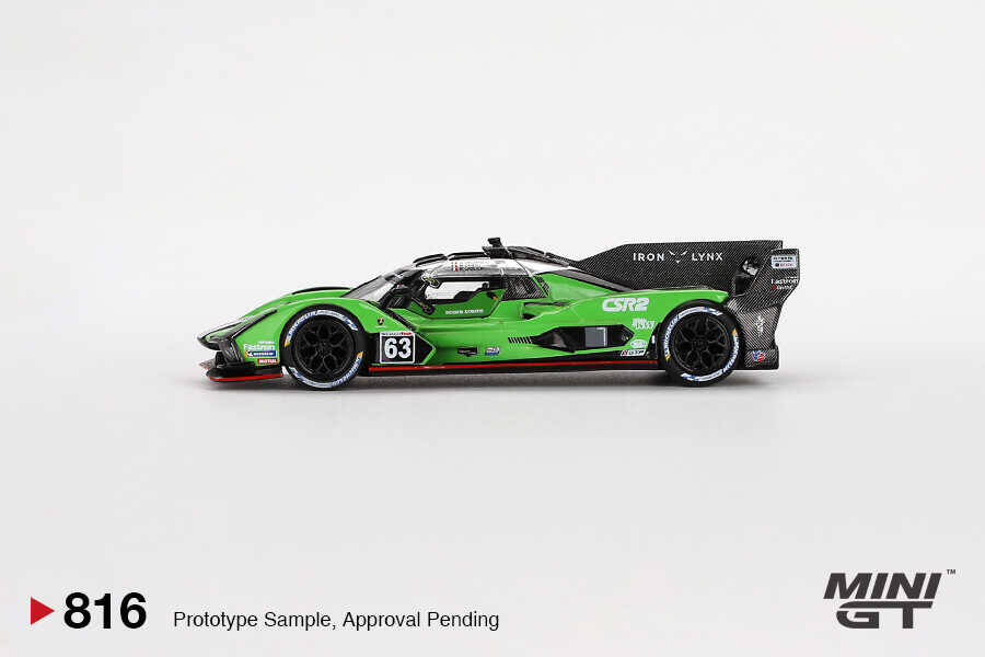 (ÖN SATIŞ) Mini GT 1/64 Lamborghini SC63 Iron lynx 2024 IMSA Sebring 12 Hrs - Blister Paket MGT00816-BL