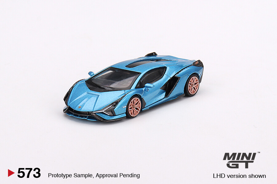 Mini GT 1/64 Lamborghini Sián FKP 37 Blu Aegir MGT00573 - Thumbnail