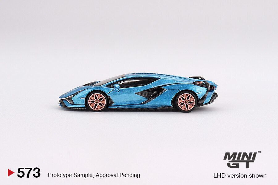 Mini GT 1/64 Lamborghini Sián FKP 37 Blu Aegir MGT00573 - Thumbnail