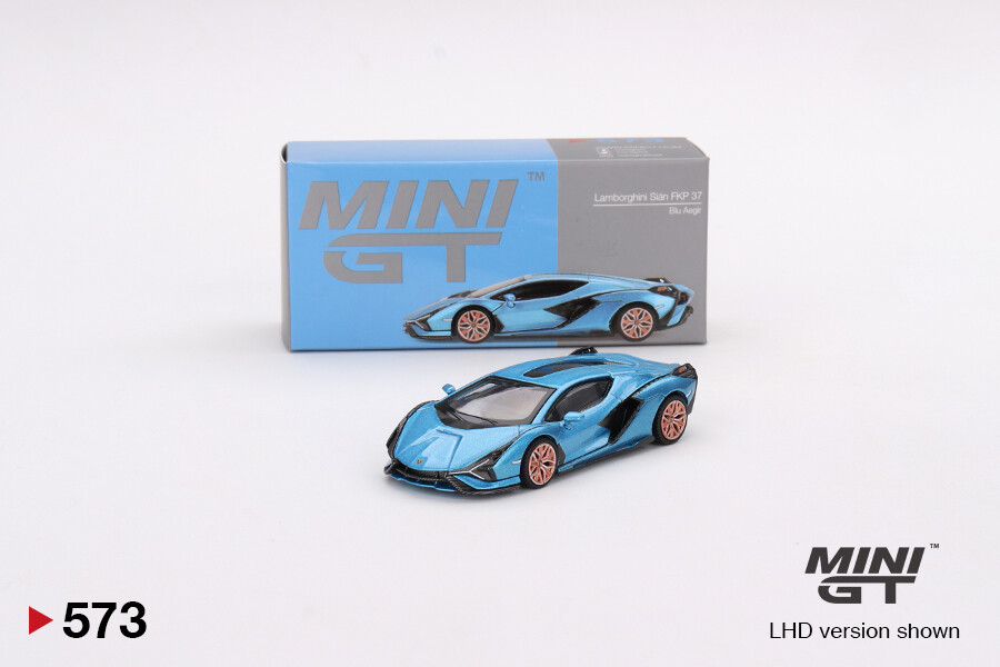 Mini GT 1/64 Lamborghini Sián FKP 37 Blu Aegir MGT00573 - Thumbnail