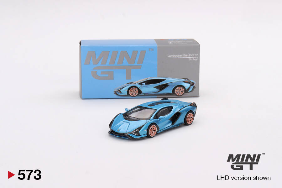 Mini GT 1/64 Lamborghini Sián FKP 37 Blu Aegir MGT00573