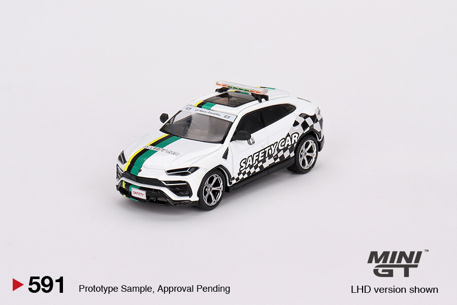 Mini GT 1/64 Lamborghini Urus 2022 Macau GP Official Safety Car MGT00591 - Thumbnail