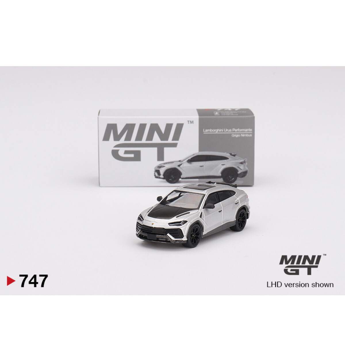 Mini GT 1/64 Lamborghini Urus Performante Grigio Nimbus MGT00747 - Thumbnail