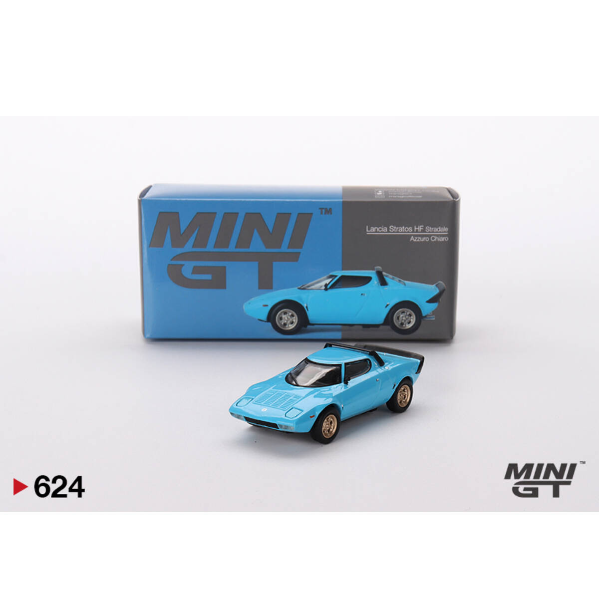 Mini GT 1/64 Lancia Stratos HF Stradale Azzuro Chiaro MGT00624