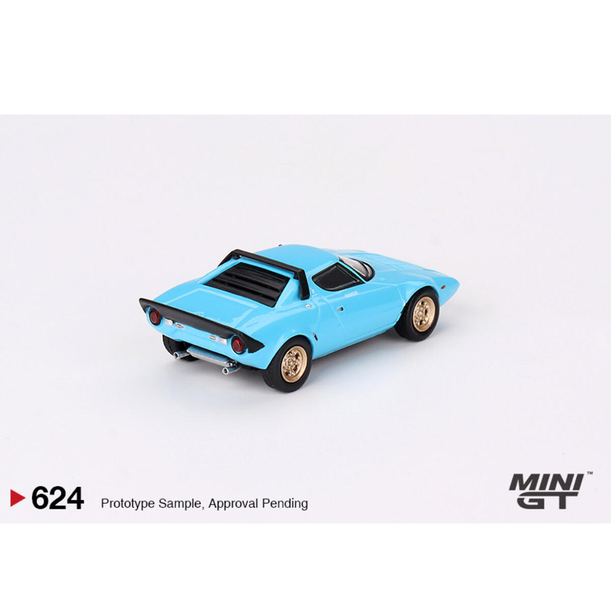 Mini GT 1/64 Lancia Stratos HF Stradale Azzuro Chiaro MGT00624 - Thumbnail