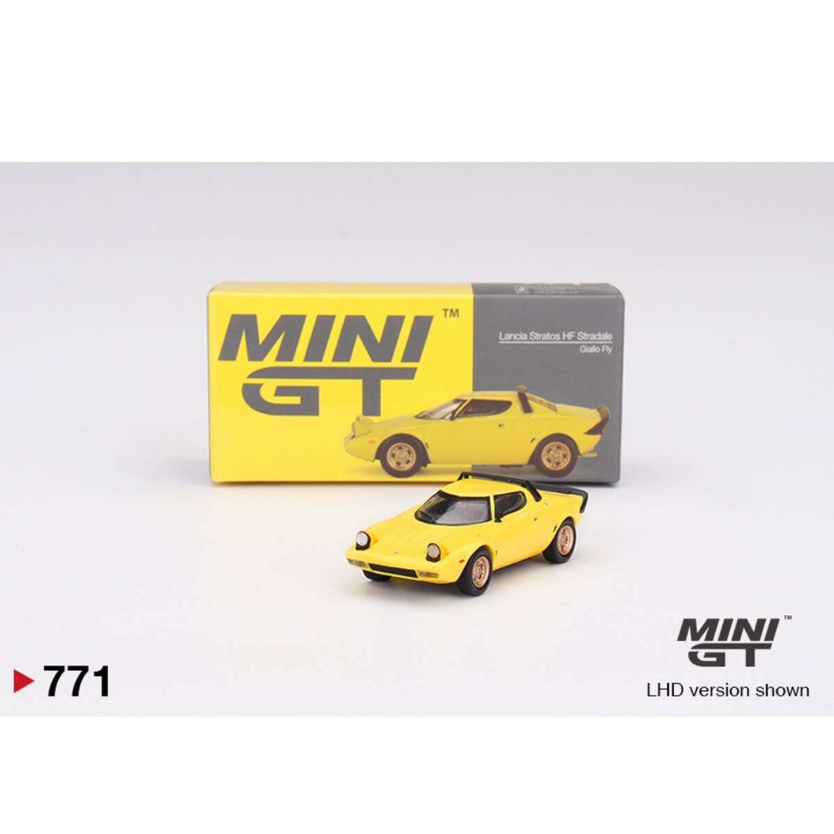 Mini GT 1/64 Lancia Stratos HF Stradale Giallo Fly MGT00771