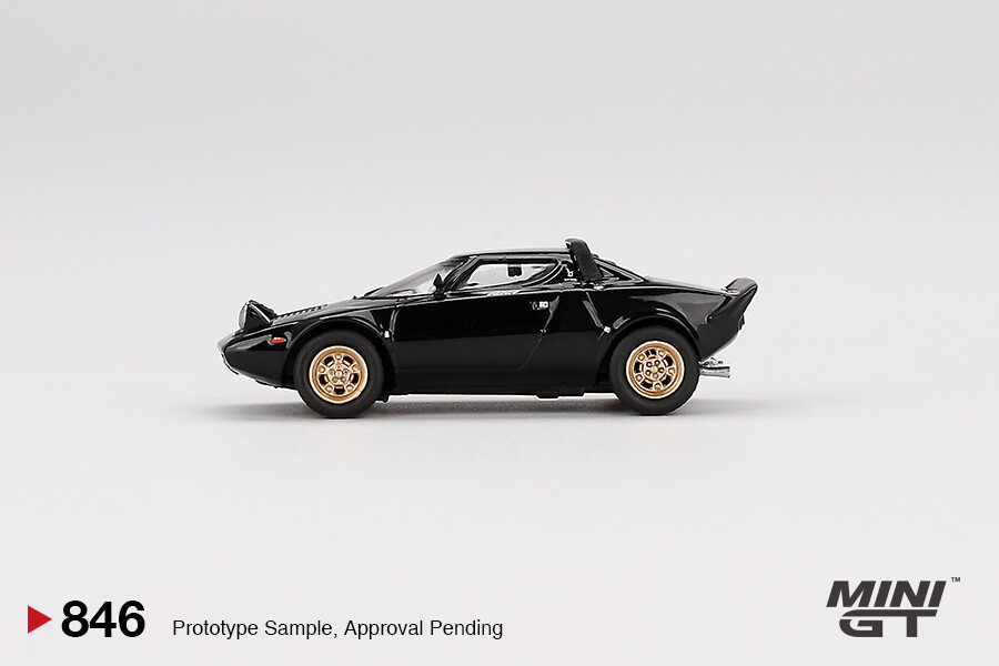 Mini GT 1/64 Lancia Stratos HF Stradale Nero - Blister Paket MGT00846-BL - Thumbnail