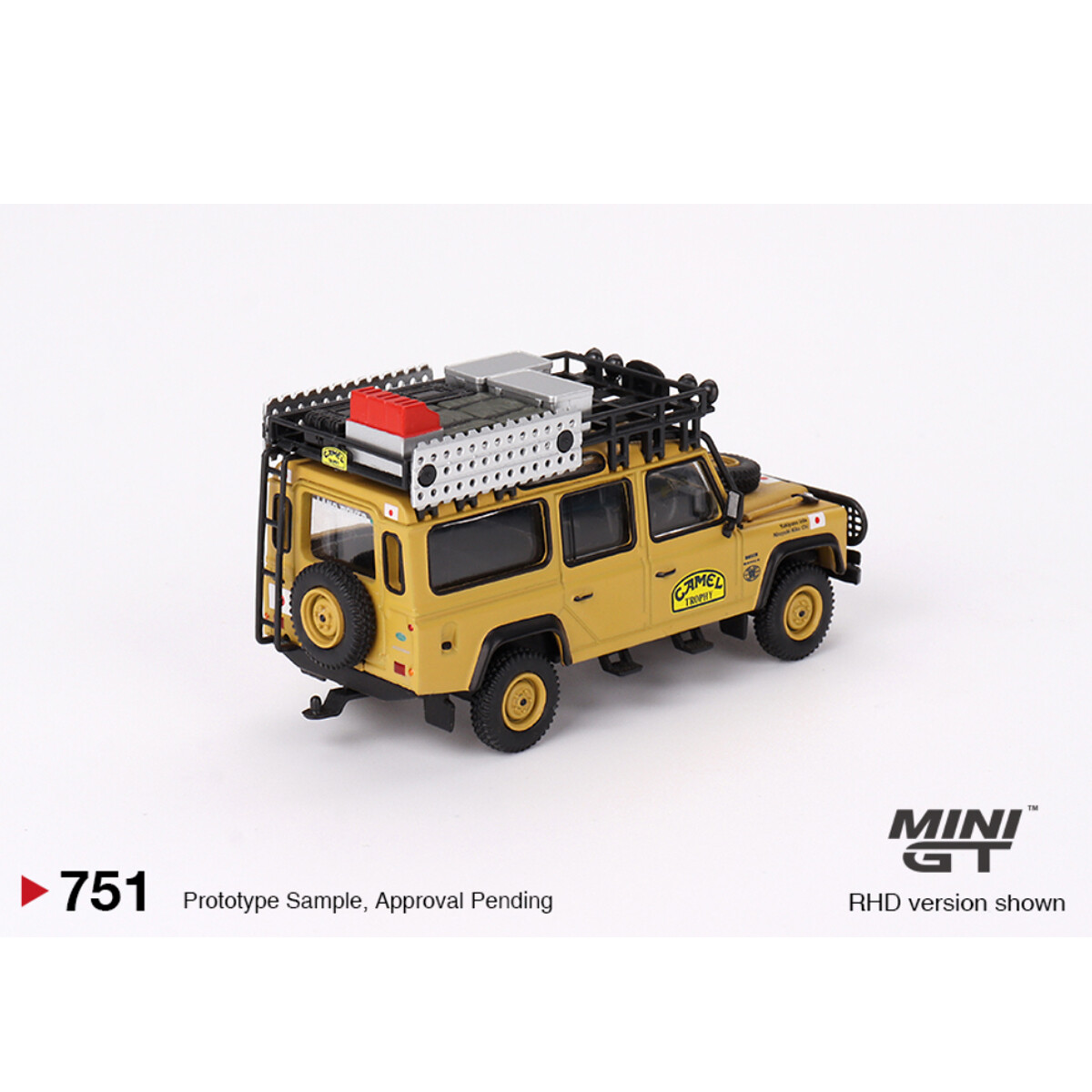 Mini GT 1/64 Land Rover Defender 110 1989 Camel Trophy Amazon Team Japan MGT00751 - Thumbnail