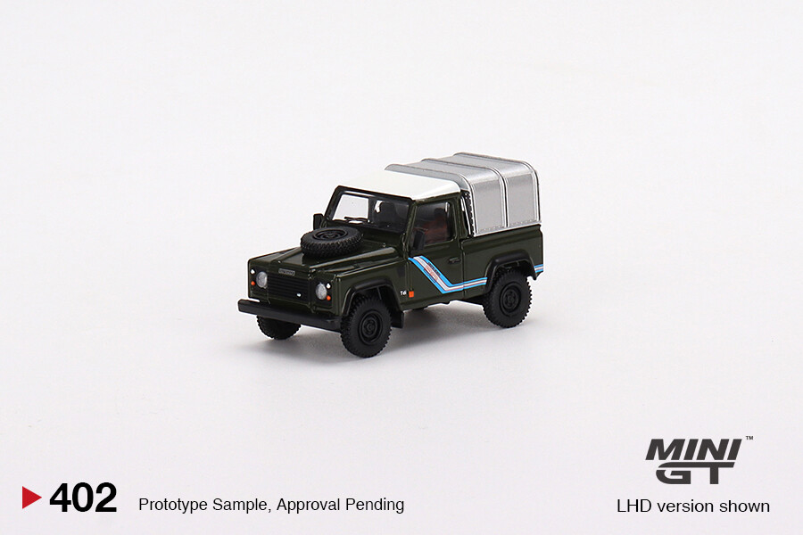 Mini GT 1/64 Land Rover Defender 90 Pickup Bronze Green MGT00402 - Thumbnail