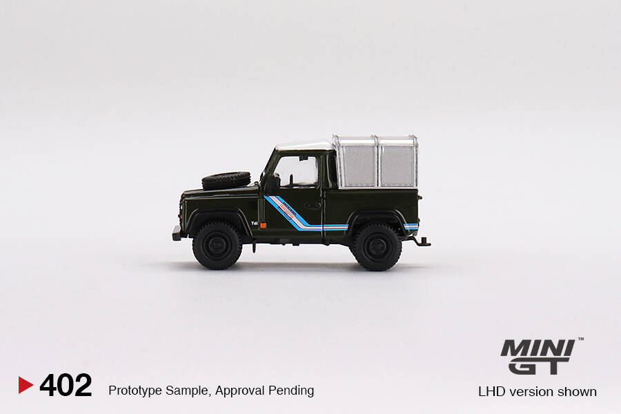 Mini GT 1/64 Land Rover Defender 90 Pickup Bronze Green MGT00402