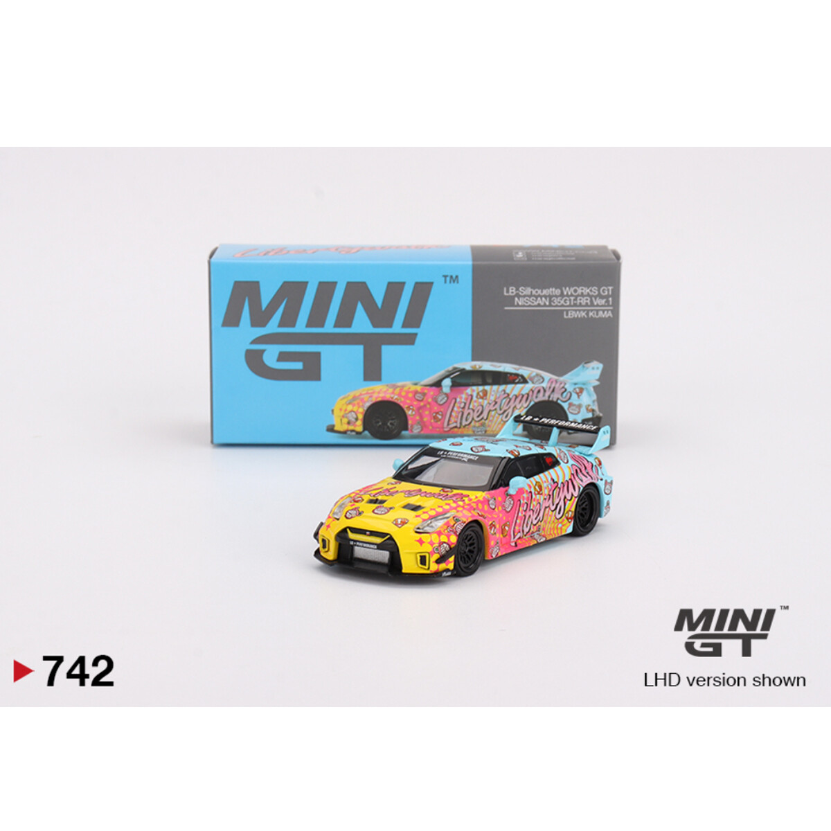Mini GT 1/64 LB-Silhouette WORKS GT NISSAN 35GT-RR Ver.1 LBWK KUMA MGT00742 - Thumbnail