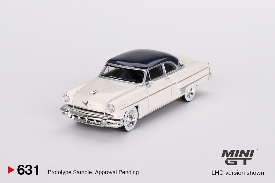 Mini GT 1/64 Lincoln Capri 1954 Arctic White / Atlantic Blue MGT00631 - Thumbnail