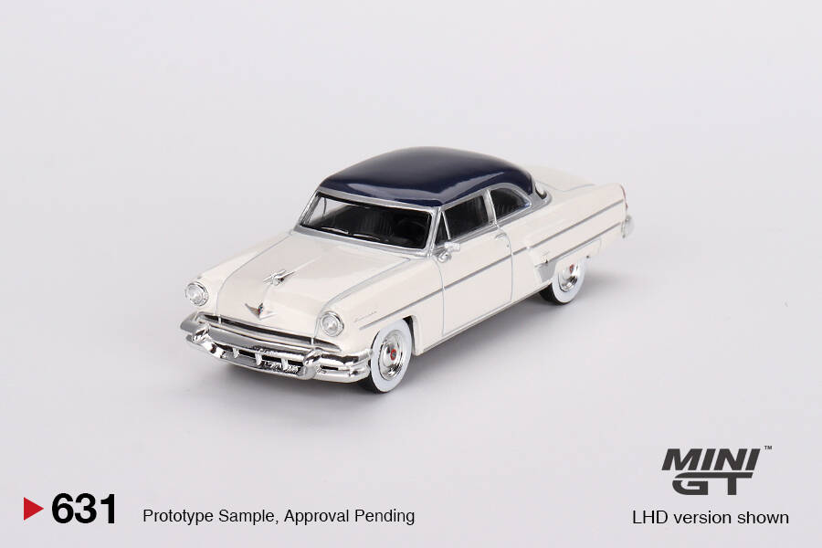 Mini GT 1/64 Lincoln Capri 1954 Arctic White / Atlantic Blue MGT00631