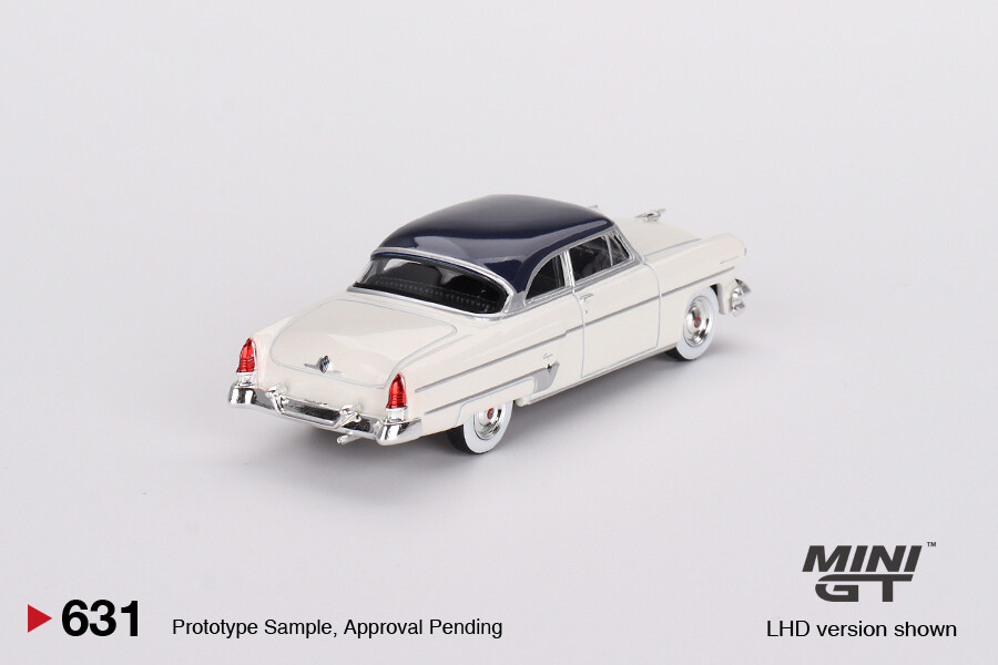 Mini GT 1/64 Lincoln Capri 1954 Arctic White / Atlantic Blue MGT00631 - Thumbnail