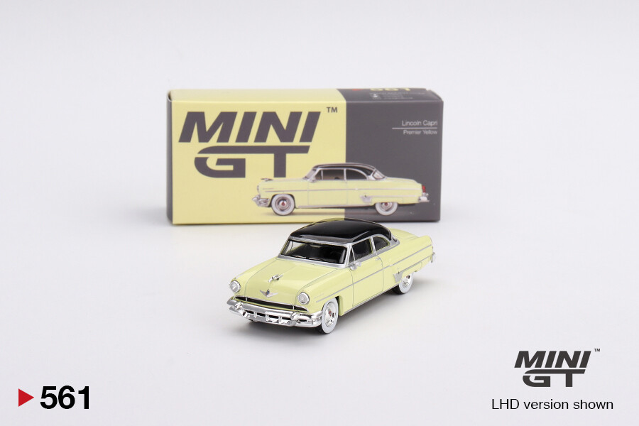 Mini GT 1/64 Lincoln Capri 1954 Premier Yellow MGT00561 - Thumbnail