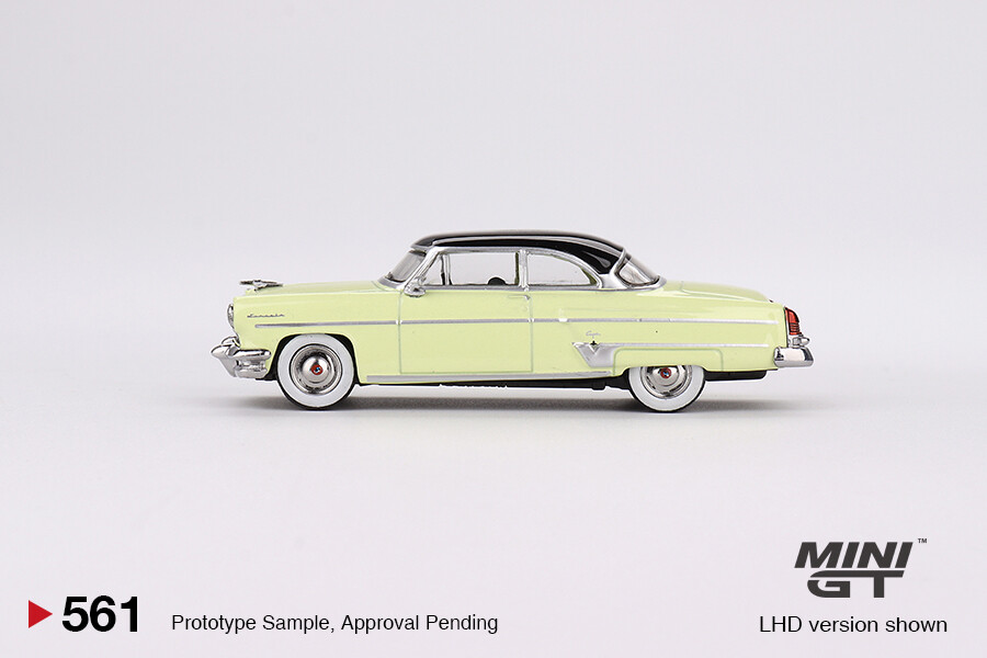 Mini GT 1/64 Lincoln Capri 1954 Premier Yellow MGT00561 - Thumbnail