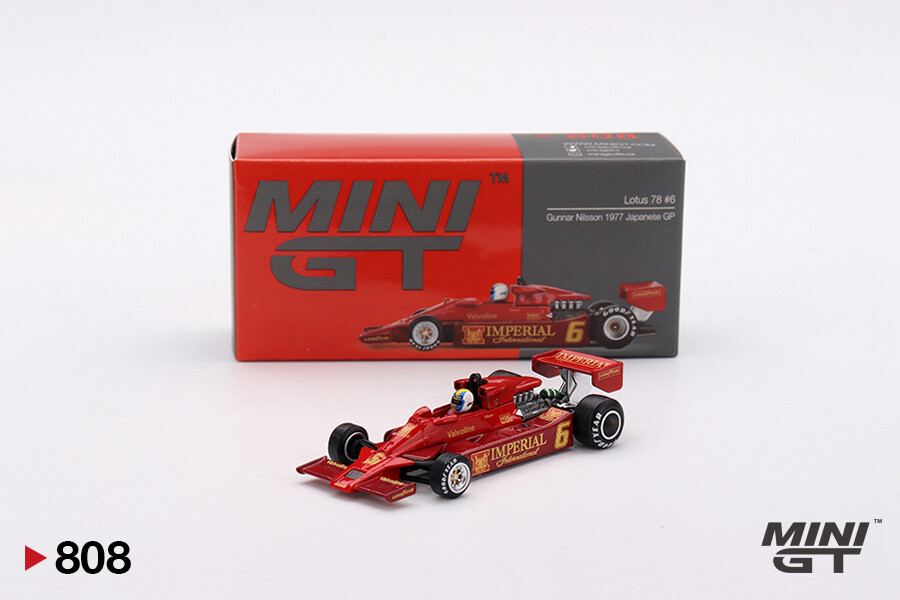 (ÖN SATIŞ) Mini GT 1/64 Lotus 78 Gunnar Nilsson 1977 Japanese GP MGT00808 - Thumbnail